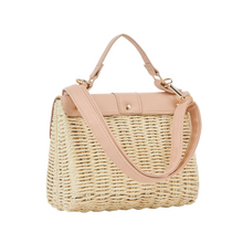 Φόρτωση εικόνας στο εργαλείο προβολής Συλλογής, Τσαντάκι ψάθα+δερματίνη
